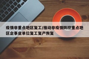 疫情非重点地区复工/推动非疫情防控重点地区企事业单位复工复产恢复